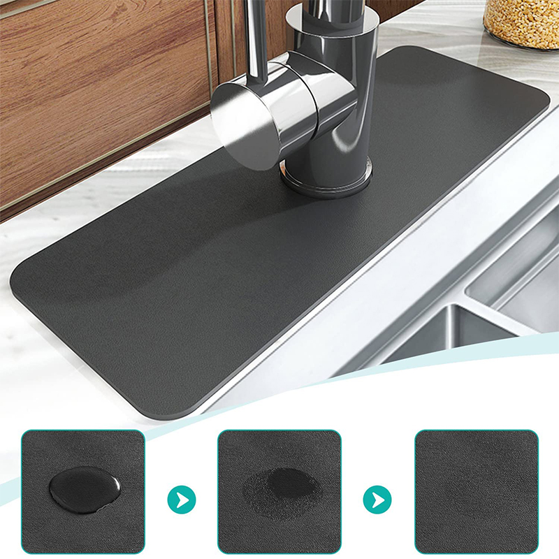 Upgraded Diatomite Sink Splash - đánh giá và giá Bar Mat Rubber